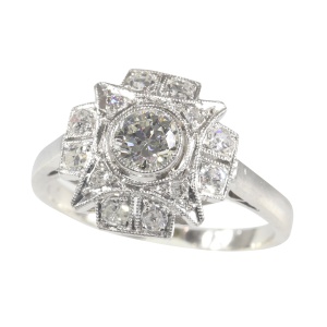 Vintage 1920 s Art Deco diamond engagement ring